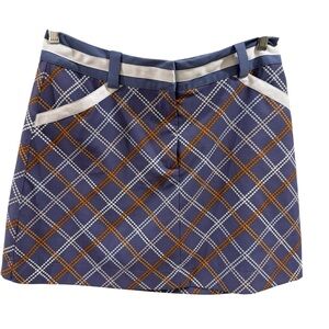 Nike Golf Fit Dry Blue Check Skort  ~ Size Medium